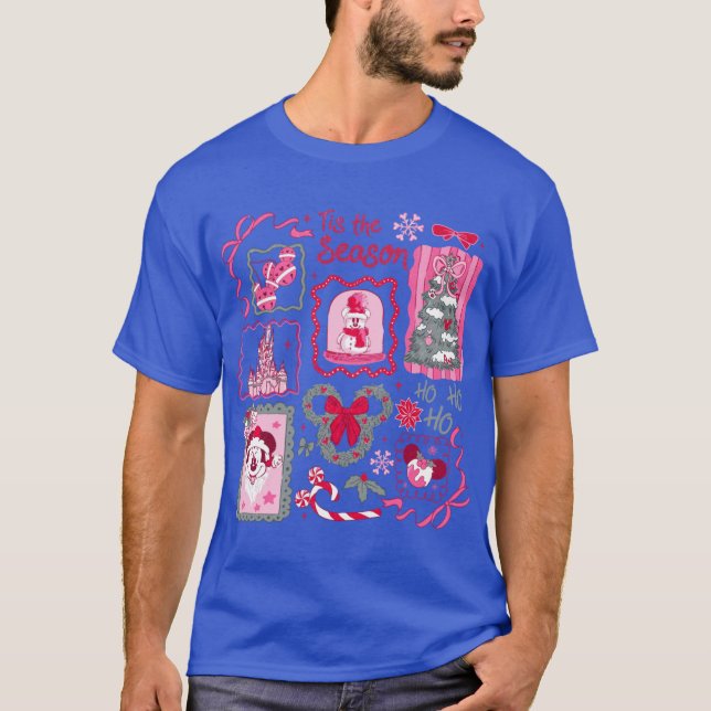 Mickey Tomte Jul rolig T Shirt (Framsida)
