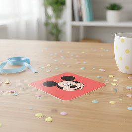 Micky Sticker Fyrkantigt Klistermärke