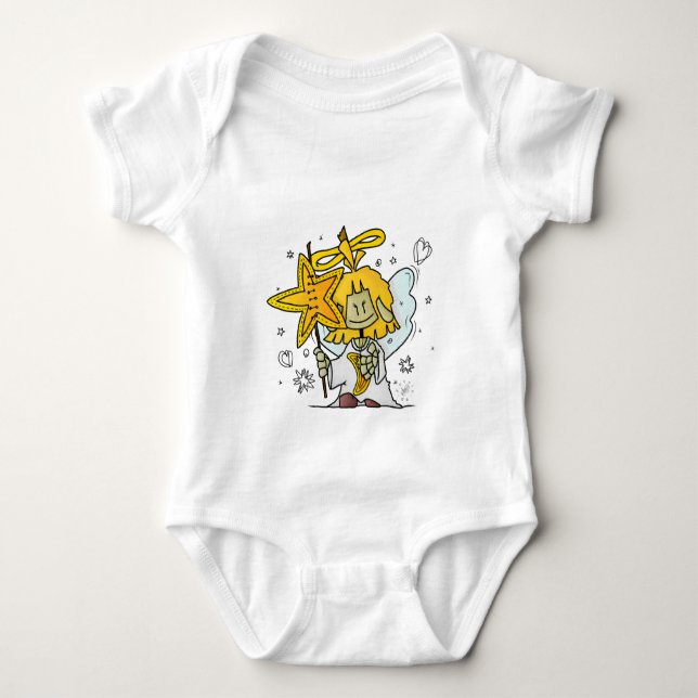 Micol - der fröhliche Sternenengel T Shirt (Framsida)