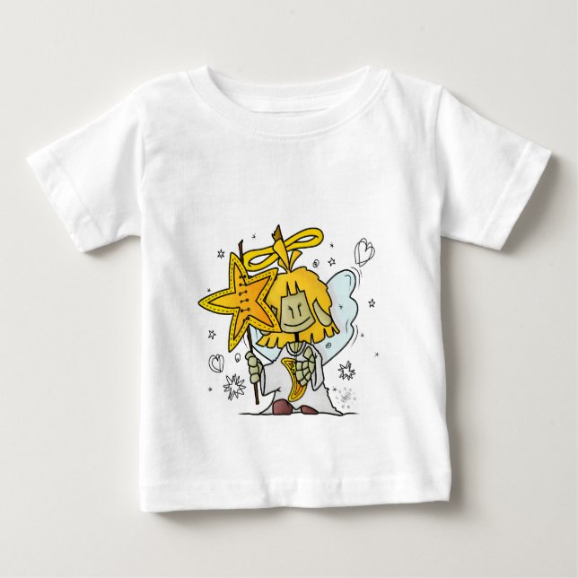 Micol - der fröhliche Sternenengel T Shirt (Framsida)