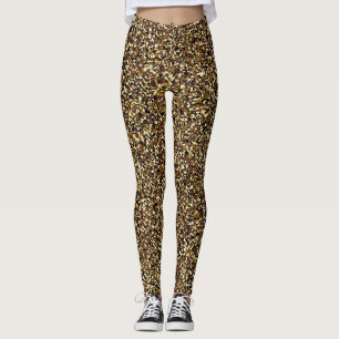 Micro Brown Camo Mönster Leggings