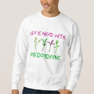 Micro Grönts Grower Toppen Mat Älskare Urban Garde Lång Ärmad Tröja