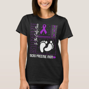 Micro Preemie Mamma Premogent Lila Ribbon Nicu B T Shirt