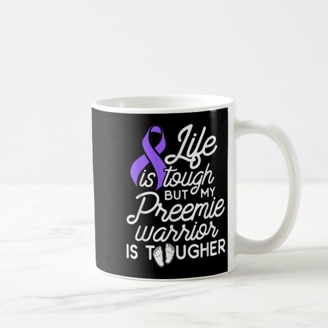 Micro Preemie Nicu Daddy Mom Tough Premature Birth Kaffemugg (Höger)