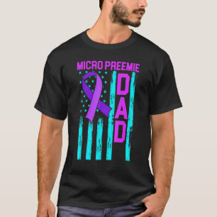 Micro Preemie NICU New Pappa Healthy Prematura Bir T Shirt