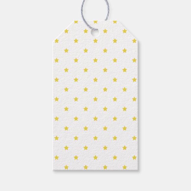 Micro Stars Golden Yellow - White Presentetikett (Framsidan)