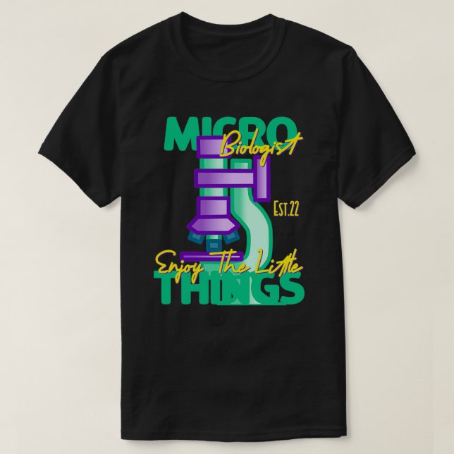 MICROBIOLOGIST ANSLUTER SIG TILL LITEN SAK 5 T SHIRT (Design framsida)