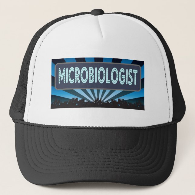 Microbiologiststort festtält keps (Framsida)
