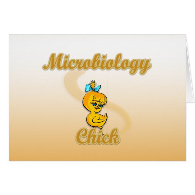 Microbiology Chick Hälsningskort (Framsidan Horizontal)