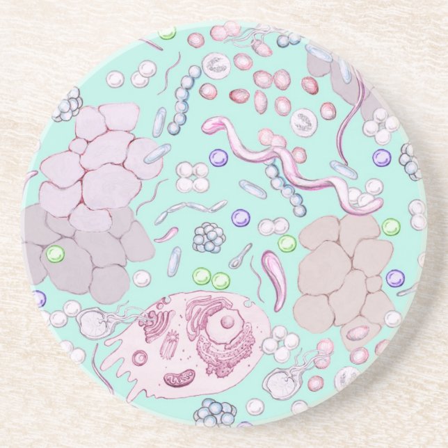 Microbiology i blått underlägg (Framsidan)