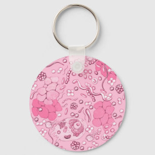 Microbiology i rosor nyckelring
