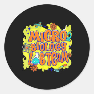 Microbiology Lab Team Lab Vecka 2025 Myasty Scient Runt Klistermärke