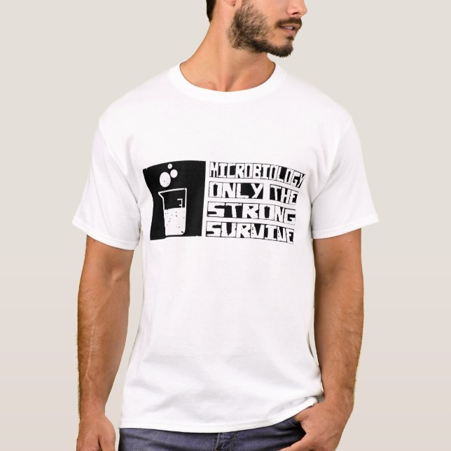 Microbiology överlever t shirt (Framsida)
