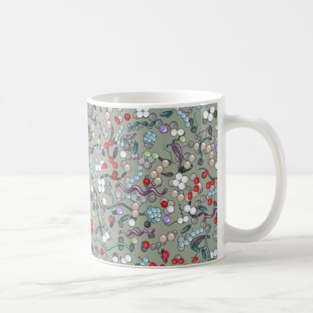 Microbiologymönster Kaffemugg (Höger)
