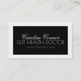 Microbiota Research Scientist Black White Fold Visitkort