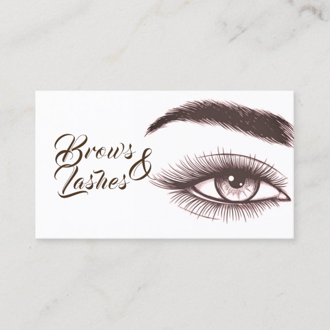 Microblading, Ögonbryn, Ögonfransar, Permanent Mak Visitkort (Framsida)
