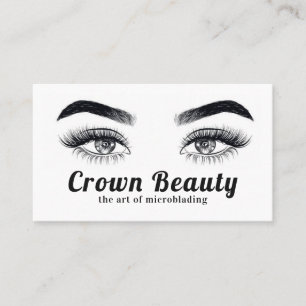 Microblading Ögonbryn & Ögonfransar Salong Visitkort