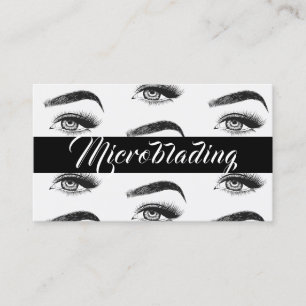 Microblading, Ögonbryn, Tatuering, Permanent Makeu Visitkort