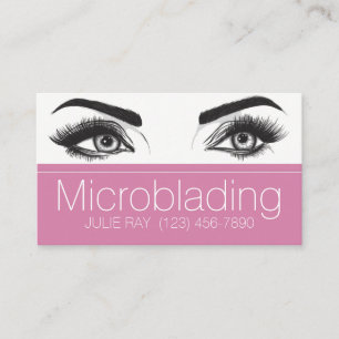 Microblading, Ögonbryn, Tatuering, Permanent Makeu Visitkort