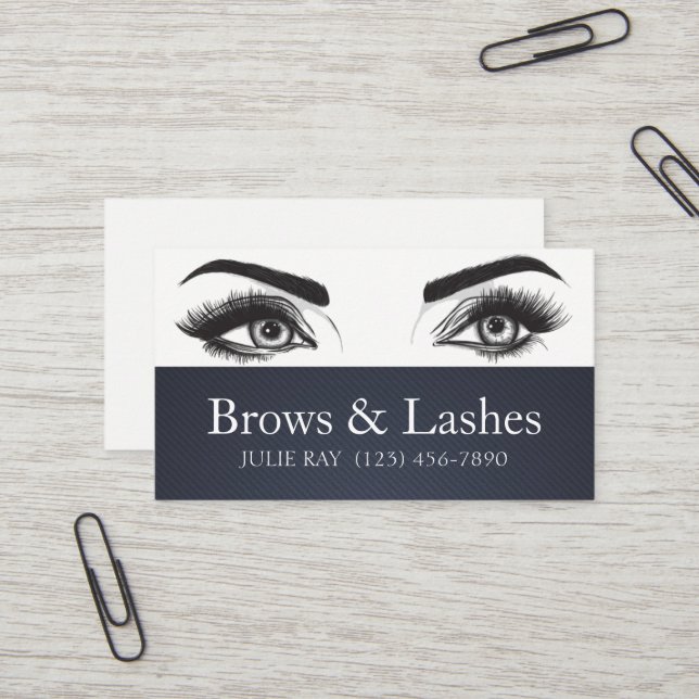 Microblading, Ögonbryn, Tatuering, Permanent Makeu Visitkort (Fram/Back In Situ)