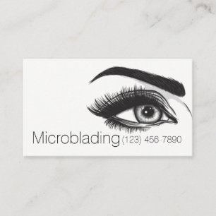 Microblading, Ögonbryn, Tatuering, Permanent Makeu Visitkort