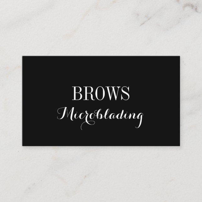 Microblading, Ögonbryn, Tatuering, Permanent Makeu Visitkort (Framsida)