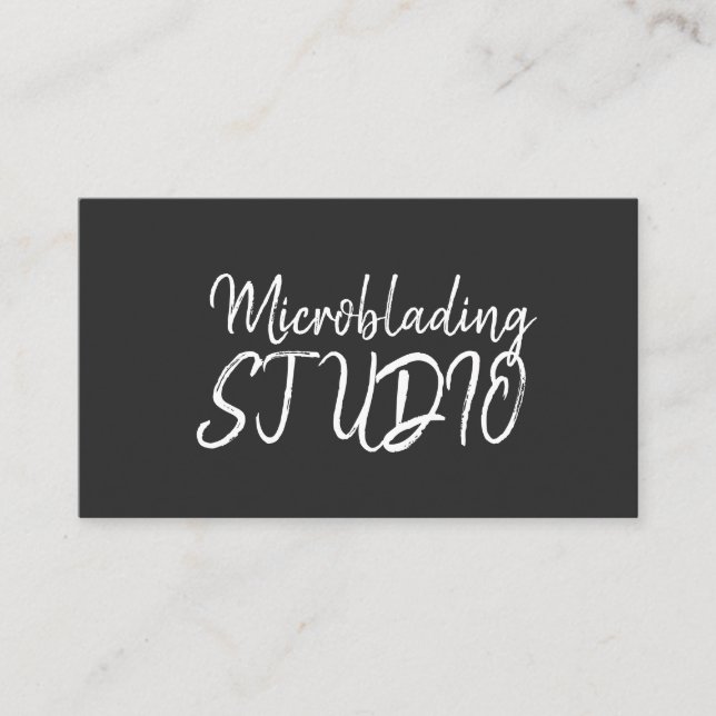 Microblading, Ögonbryn, Tatuering, Permanent Makeu Visitkort (Framsida)