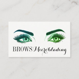 Microblading, Ögonbryn, Tatuering, Permanent Makeu Visitkort