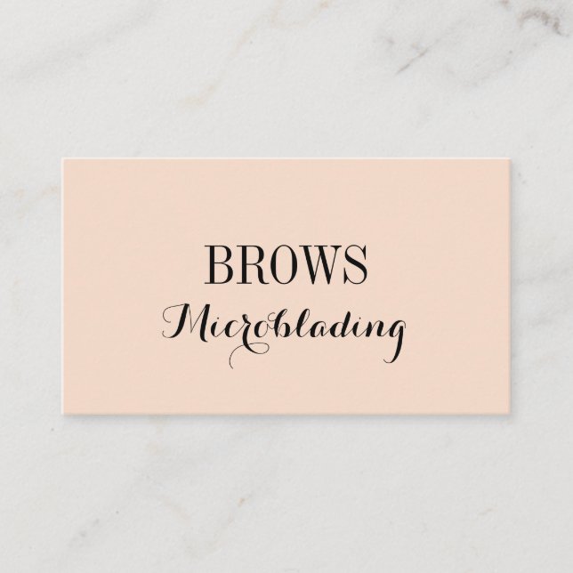 Microblading, Ögonbryn, Tatuering, Permanent Makeu Visitkort (Framsida)