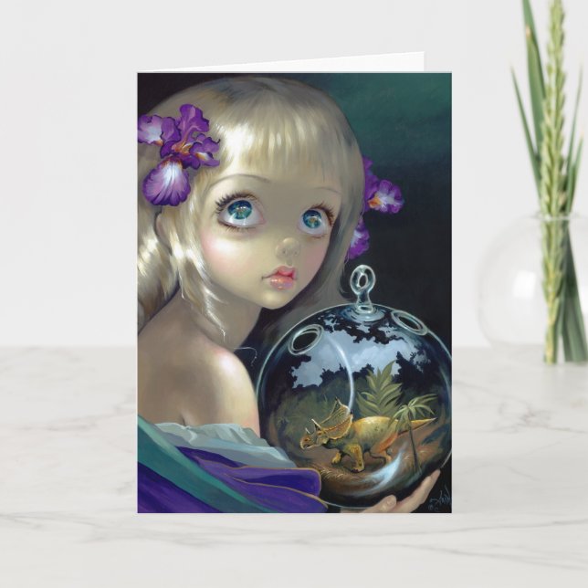 "Microcosm: Triceratops" hälsningkort Kort (Framsida)