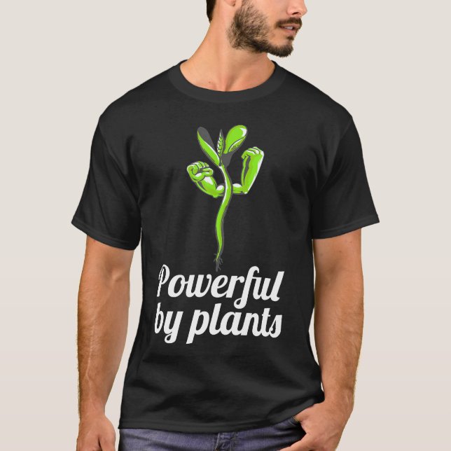 Microgreens Shirt Raw Vegan Sprouts Veganism Tees T (Framsida)