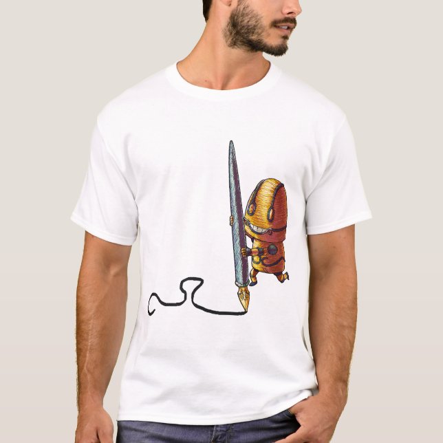 Micromajig klotter + Logotyp Tee (Framsida)