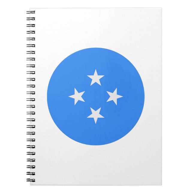 Micronesia Flagga Anteckningsbok (Framsidan)