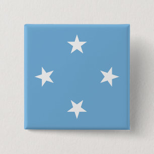 Micronesia Flagga Knapp