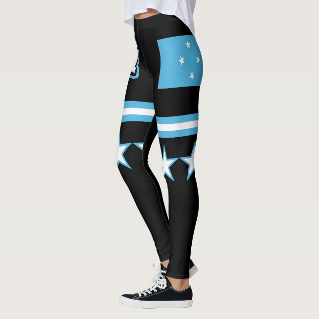 Micronesia Flagga Leggings (Vänster)