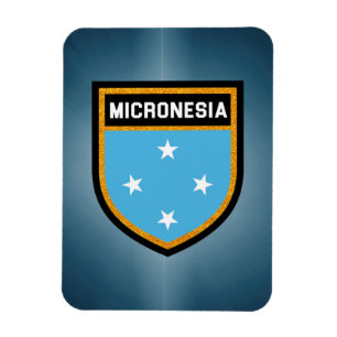 Micronesia Flagga Magnet