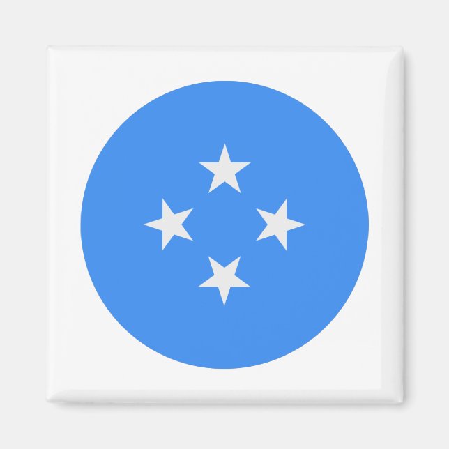 Micronesia Flagga Magnet (Framsidan)