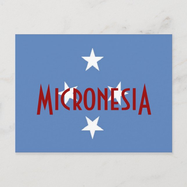 Micronesia flagga vykort (Framsida)