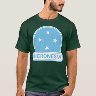 Micronesia Land Badge Micronesia Flagga T Shirt