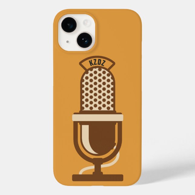 Microphone Logotyp Radio Station Namn (Baksida)