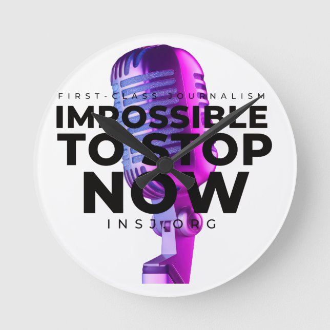 Microphone Rund Klocka (Framsida)