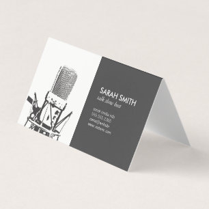 Microphone Singer Visitkort