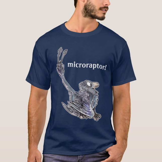 Microraptor T-tröja Tee Shirt (Framsida)