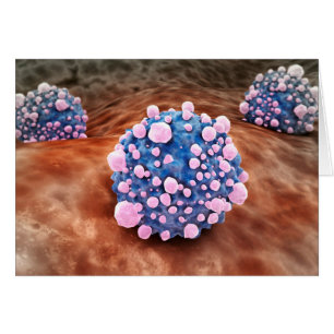 Microscipic beskådar av bukspottkörtel- hälsningskort