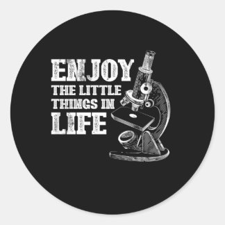 Microscope Biolog Science Laboratory Biology Runt Klistermärke