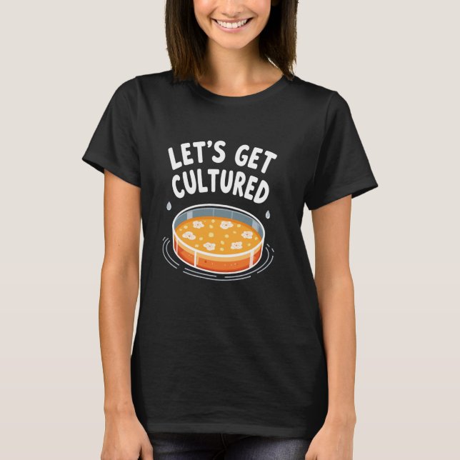 Microscope Enthusiast Lab Technician Resea T Shirt (Framsida)