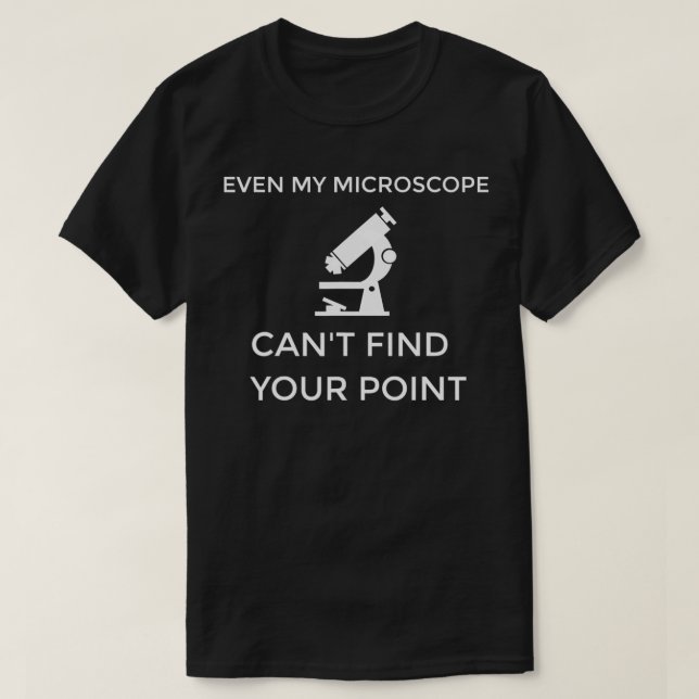 Microscope Female Scientist micros Microbiology  T Shirt (Design framsida)