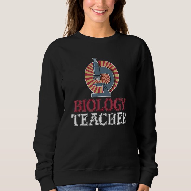 Microscope Laboratory Biolog Geek Science Teach T Shirt (Framsida)