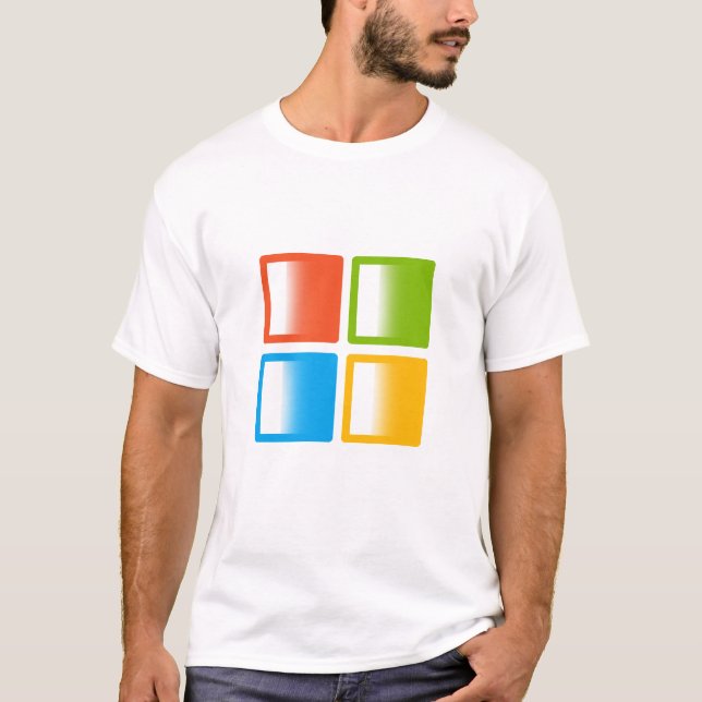 Microsoft Art Logotyp T Shirt (Framsida)