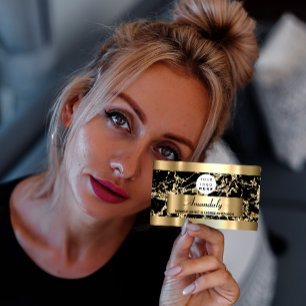 Microsoft Makeup Eyelash Extension Guld Black Visitkort